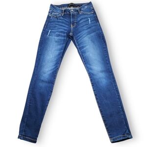 Kendall + Kylie Ultra Babe Mid Rise Skinny Ankle Crop Jeans Size 0/24